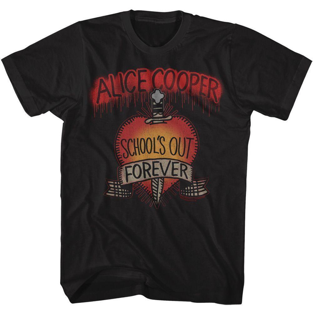 Alice Cooper Schools Out Black Adult T Shirt
